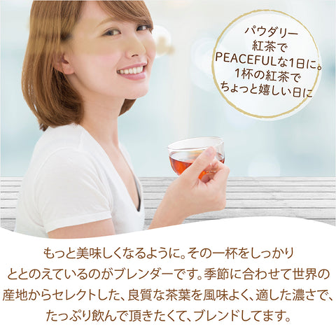 パウダリーインスタント紅茶 無糖  インスタントストレートブラックティー