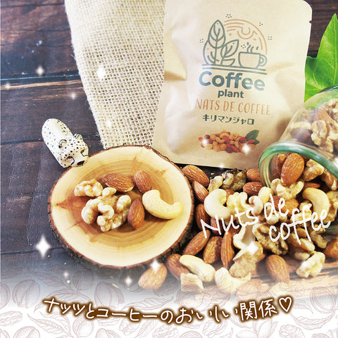 【ナッツdeコーヒー】 キリマンジャロコーヒー&ミックスナッツ リラックスタイムの珈琲を引き立てる ロースト仕立てのしあわせミックスナッツ ドリップコーヒー&ミックスナッツ10g ５パックセット