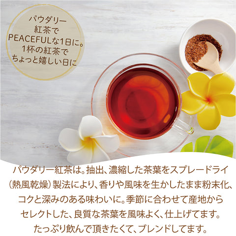 パウダリー ダージリンティー 無糖 上質で優雅な風味と香りが立ち上る インスタント紅茶