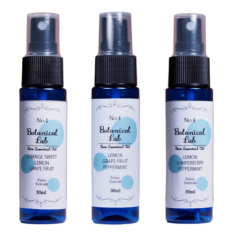 Botanical lab 「頭がシャキッとする3秒スプレー｜リフレッシュアロマ3本セット」眠気・だるさを一吹きでOFF｜瞬間リフレッシュ
