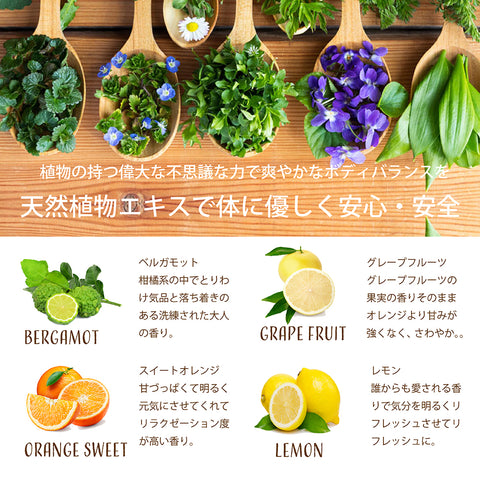 Botanical lab デオドラントスプレー アロマ&アロエベラ配合デオドラントスプレー シトラス系/ベルガモット、オレンジスイート、グレープフルーツ、レモン50ml 100ml