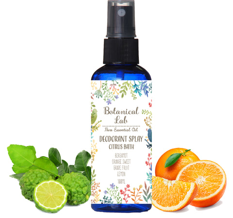 Botanical lab デオドラントスプレー アロマ&アロエベラ配合デオドラントスプレー シトラス系/ベルガモット、オレンジスイート、グレープフルーツ、レモン50ml 100ml
