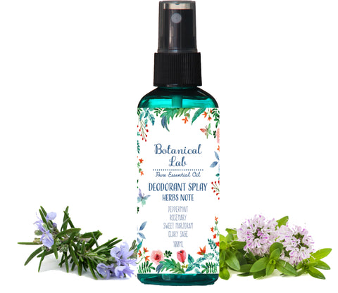 Botanicallab デオドラントスプレー アロマ&アロエベラ配合デオドラントスプレー ハーブ系/ペパーミント、ローズマリー、スイートマージョラム、クラリセージ50ml 100ml