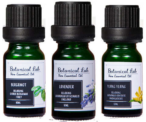 Botanical lab アロマオイル セラピーグレード 3本セット “イライラ・ストレス“に ラベンダー ベルガモット イランイラン「いい匂いがすると、脳、身体、心が喜びみんなが笑顔になります。」