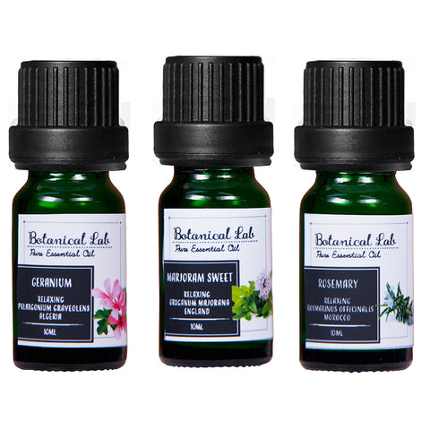 Botanical lab アロマオイル セラピーグレード 3本セット “PMS ウーマンズバランス“に ペパーミント ティートゥリー ユーカリー