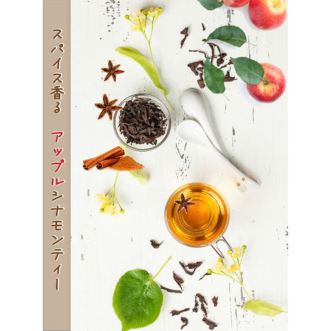 とろける果実感 アップルシナモンティー 微糖｜甜菜糖仕立て パウダリー 紅茶 シナモン香る