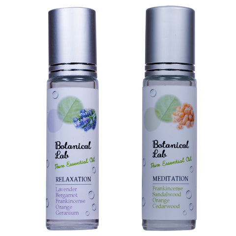 Botanical lab ロールオンアロマ パフューム 2本セット リラクゼーション＆メディテーション｜ほっと一息・瞑想時間の香り習慣 10g×2本