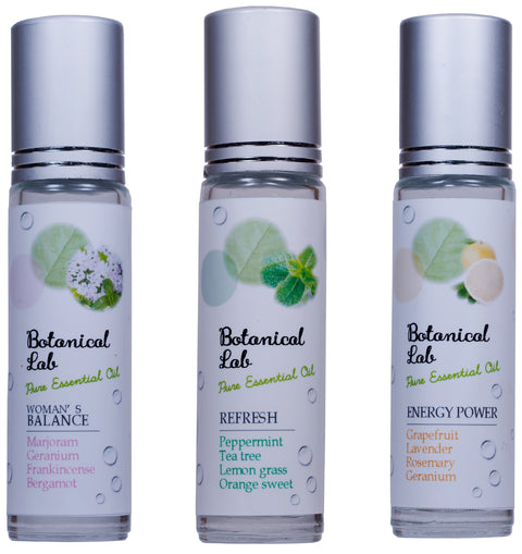 Botanical lab ロールオンアロマ 3本セット 気分で選べる アロマパフューム ウーマンズバランス・リフレッシュ・エナジーパワー