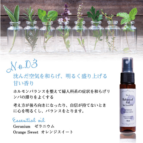 Botanical lab 「気分が上がる3秒スプレー｜落ち込みリセットアロマ3本セット」「心が少し軽くなる香り｜気分リセットアロマ」