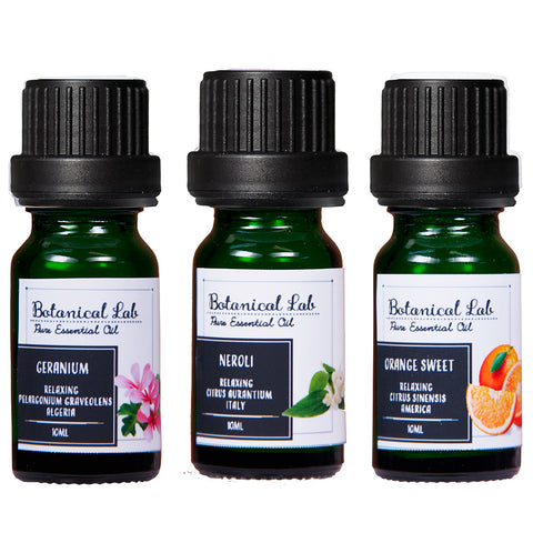 Botanical lab アロマオイル セラピーグレード 3本セット “落ち込み・鬱に“に ゼラニウム オレンジスイート ネロリ「いい匂いがすると、脳、身体、心が喜びみんなが笑顔になります。」 (コピー) (コピー)