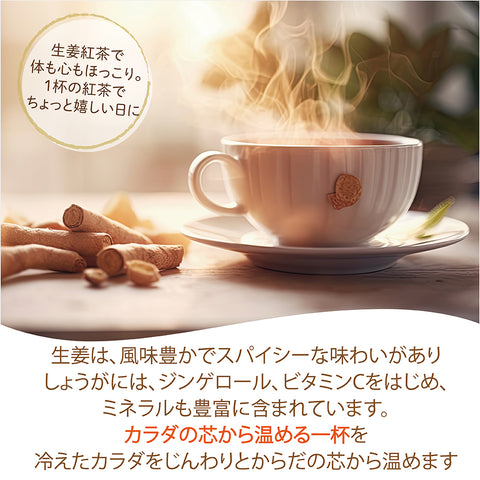 しょうが茶 はちみつ林檎 しょうが茶 インスタントジンジャーハニーアップルティー  からだも心も温まる生姜の紅茶 タントジンジャーティーからだも心も温まる生姜の紅茶 (コピー)