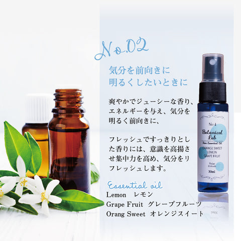 Botanical lab 「頭がシャキッとする3秒スプレー｜リフレッシュアロマ3本セット」眠気・だるさを一吹きでOFF｜瞬間リフレッシュ