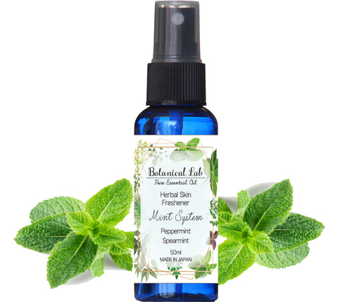 Botanical lab ハーバルハンドスプレー ミント系 ハーブの力で手指を消毒 植物性アルコール75%配合 手肌を守るアロエベラエキス配合