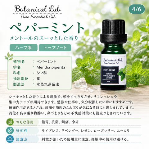 Botanical lab アロマオイル セラピーグレード 3本セット “リフレッシュに“に レモン グレープフルーツ ペパーミント「いい匂いがすると、脳、身体、心が喜びみんなが笑顔になります。」 (コピー) (コピー) (コピー)