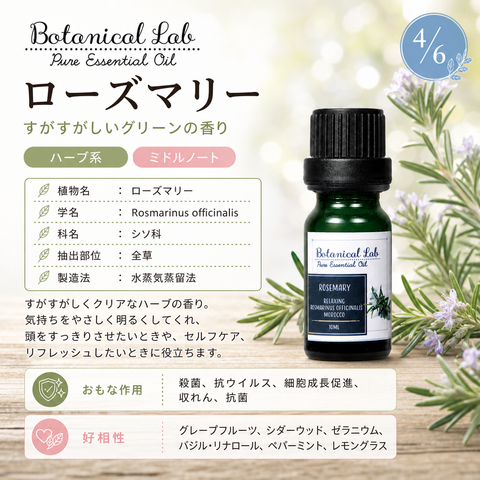 Botanical lab アロマオイル セラピーグレード 3本セット “PMS ウーマンズバランス“に ペパーミント ティートゥリー ユーカリー
