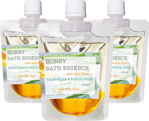 Botanical lab ハチミツ ハニーバスエッセンス バスオイル with アロエベラエキス配合 パルマローザ・サンダルウッド アロエ・はちみつ入浴剤 　アロマ芳香沐浴剤