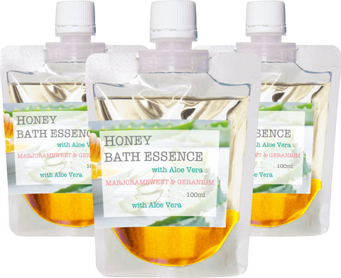 Botanical lab ハチミツ ハニーバスエッセンス バスオイル with アロエベラエキス配合 マージョラムスイート・ゼラニウム アロエ・はちみつ入浴剤 　アロマ芳香沐浴剤