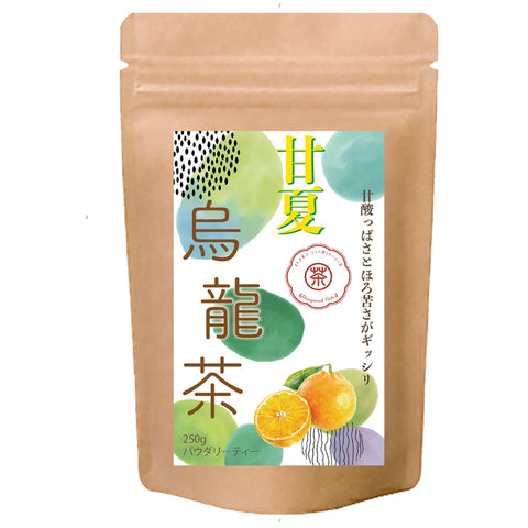 甘夏烏龍茶 パウダリーインスタント ウーロン茶 無糖