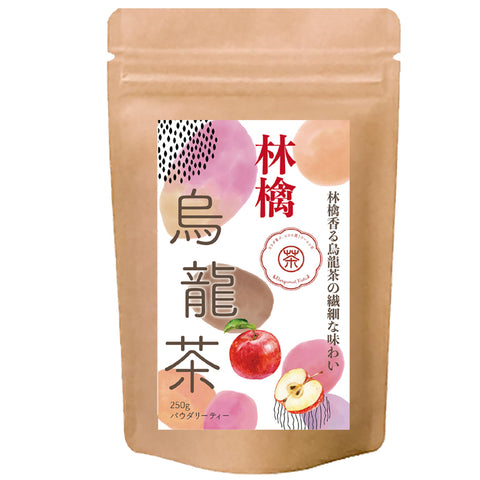 林檎烏龍茶 パウダリーインスタント ウーロン茶 無糖 りんごの甘い香りがふんわりと広がる、