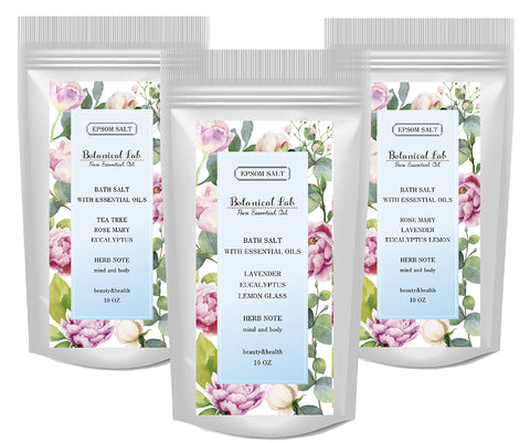 エプソムソルト アロマ 入浴剤 Botanical lab アロマ ハーブノートブレンド 国産純度99.9% マグネシウム 温浴 浴用化粧品 30回分