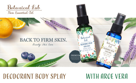 Botanical lab デオドラントスプレー フローラル系 アロエベラ配合デオドラントスプレー /ラベンダー、ゼラニウム、ローズウッド、イランイラン50ml 100ml