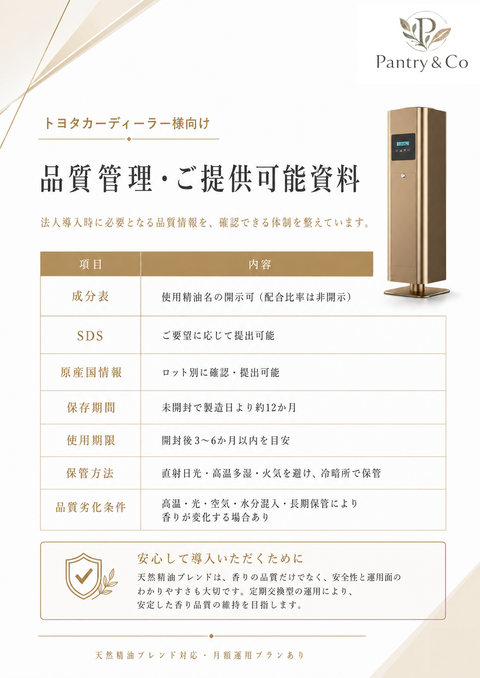 アロマディフューザー 定額プラン